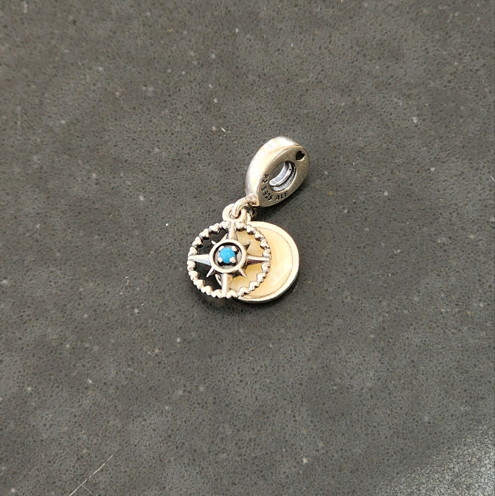 Pandora Silver Compass Dangle Charm - image 4